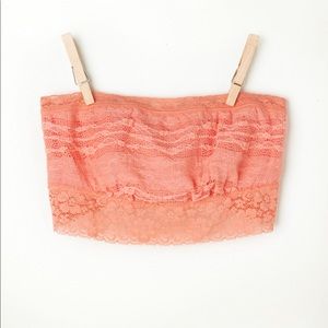 Free People Peach Lace Bandeau